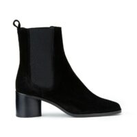 Bottines cuir suède Bergamote Noir JONAK