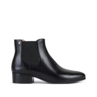 Bottines en cuir Peython Noir Geox