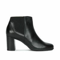 Bottines respirantes en cuir New annya Noir Geox