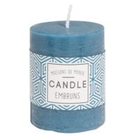 Bougie bleu foncé VOTIVE Maisons du Monde