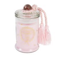 Bougie bonbonnière parfumée poudre de riz rose H 11 cm Maisons du Monde