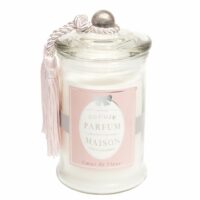 Bougie en verre parfum fleur blanche H15 Maisons du Monde