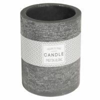 Bougie lanterne gris foncé H 12 cm Maisons du Monde