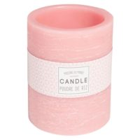 Bougie lanterne rose H 12 cm Maisons du Monde