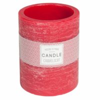 Bougie lanterne rouge H 12 cm Maisons du Monde