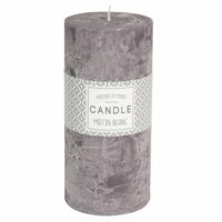 Bougie parfumée cylindrique gris foncé 7 x 15 cm Maisons du Monde