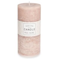 Bougie parfumée cylindrique taupe 7 x 15 cm Maisons du Monde