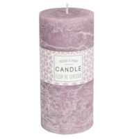 Bougie parfumée cylindrique violet 7 x 15 cm Maisons du Monde