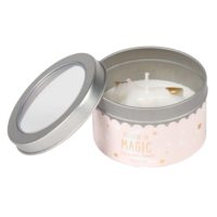 Bougie parfumée en métal rose et doré Maisons du Monde