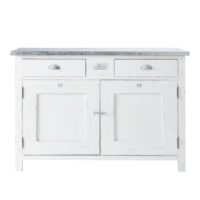 Buffet 2 portes 2 tiroirs blanc Sorgues Maisons du Monde