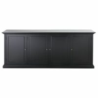 Buffet 4 portes noir Cambronne Maisons du Monde