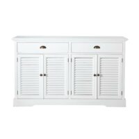 Buffet en bois blanc L 150 cm Barbade Maisons du Monde