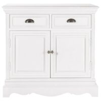 Buffet en bois de paulownia blanc L 86 cm Joséphine Maisons du Monde