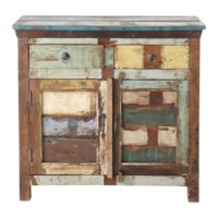 Buffet en bois recyclé multicolore L 90 cm Calanque Maisons du Monde