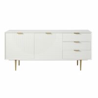 Buffet enfilade vintage 2 portes 3 tiroirs blanc Riverside Maisons du Monde