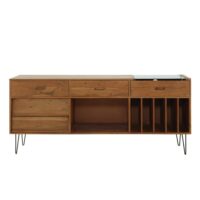 Buffet meuble à vinyles en acacia massif Gimmick Maisons du Monde