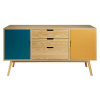 Buffet vintage 2 portes 3 tiroirs tricolore Fjord Maisons du Monde