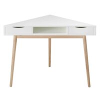 Bureau d'angle vintage blanc Artic Maisons du Monde