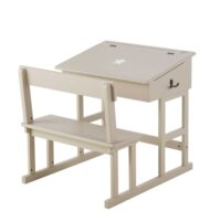 Bureau enfant taupe imprimé étoile blanche Pupitre Maisons du Monde