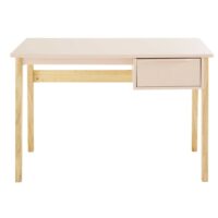 Bureau vintage 1 tiroir rose clair Bucolique Maisons du Monde