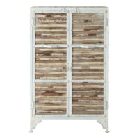 Cabinet de rangement en métal blanc L 75 cm Mistral Maisons du Monde