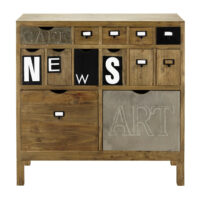 Cabinet de rangement en sapin News Maisons du Monde