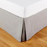 Cache-sommier 140x190 en coton gris Maisons du Monde