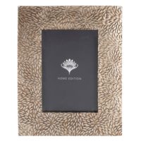 Cadre photo coloris bronze motif floral 10x15 Maisons du Monde