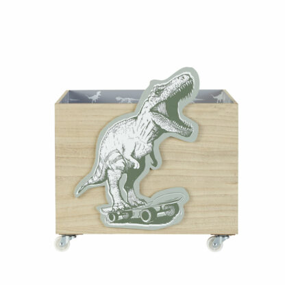 Caisse à jouets à roulettes imprimé dinosaures Maisons du Monde