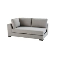 Canapé convertible modulable accoudoir gauche gris clair Terence Maisons du Monde