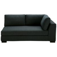 Canapé modulable accoudoir droit gris anthracite Terence Maisons du Monde