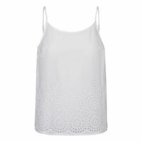 Caraco en broderie anglaise Blanc Vero Moda