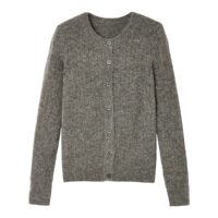 Cardigan boutonné col rond