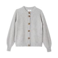 Cardigan col rond en cachemire mélangé recyclé Vert Foncé;Gris Chiné LA REDOUTE COLLECTIONS