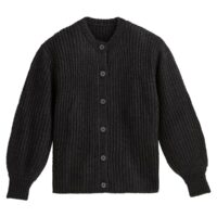 Cardigan col rond maille brillante Noir LA REDOUTE COLLECTIONS