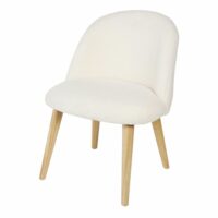 Chaise enfant vintage blanche et bouleau massif  Mauricette Maisons du Monde