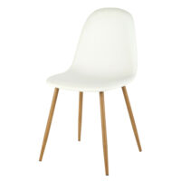 Chaise style scandinave blanche Clyde Maisons du Monde