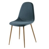 Chaise style scandinave bleu jean Clyde Maisons du Monde