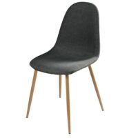 Chaise style scandinave gris anthracite Clyde Maisons du Monde