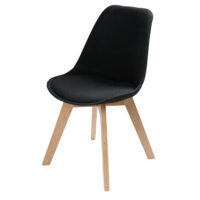 Chaise style scandinave noire Ice Maisons du Monde