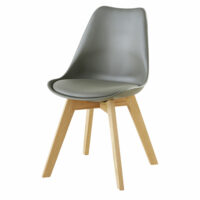 Chaise style scandinave vert kaki et chêne Ice Maisons du Monde