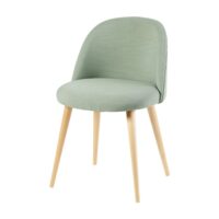 Chaise vintage vert clair et bouleau massif Mauricette Maisons du Monde