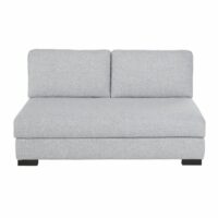 Chauffeuse de canapé 2 places gris clair chiné Terence Maisons du Monde