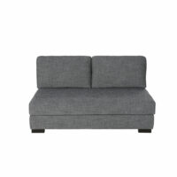 Chauffeuse de canapé 2 places gris foncé chiné Terence Maisons du Monde