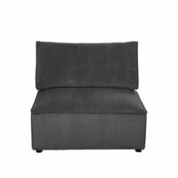 Chauffeuse de canapé gris anthracite Malo Maisons du Monde