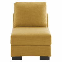 Chauffeuse de canapé jaune moutarde Terence Maisons du Monde