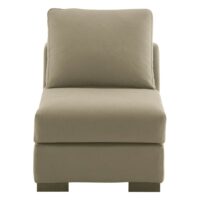 Chauffeuse en coton taupe L64 Terence Maisons du Monde