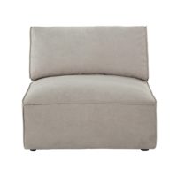 Chauffeuse en tissu beige Malo Maisons du Monde