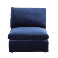 Chauffeuse en velours bleu nuit Midnight Maisons du Monde