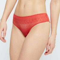 Cheeky en dentelle   - Rouge - Femme - Etam